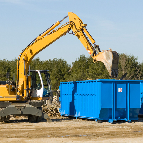 can i request a rental extension for a residential dumpster in Alta Sierra California